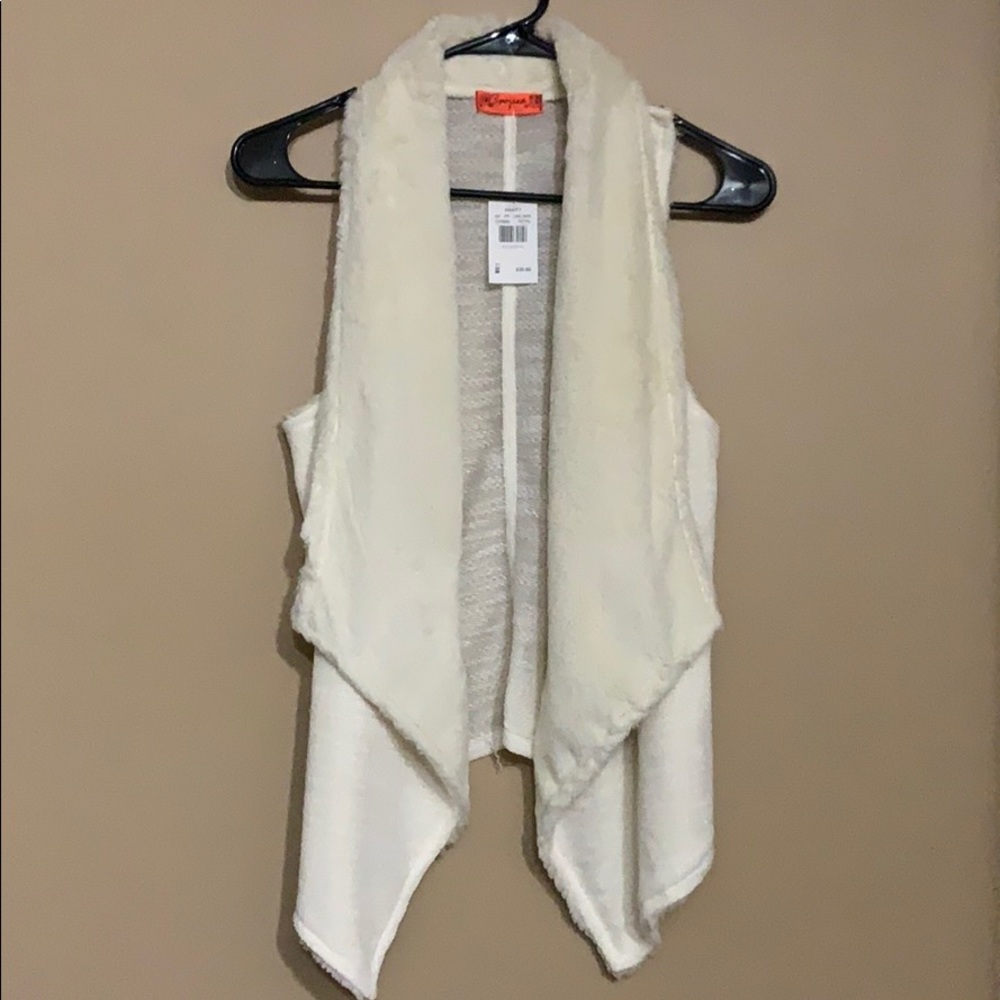 White Fur Vest
